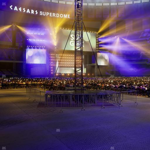 Caesars Superdome - Section 107 Seat View