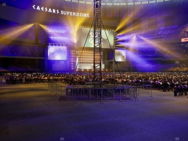Caesars Superdome - Section 107 Seat View