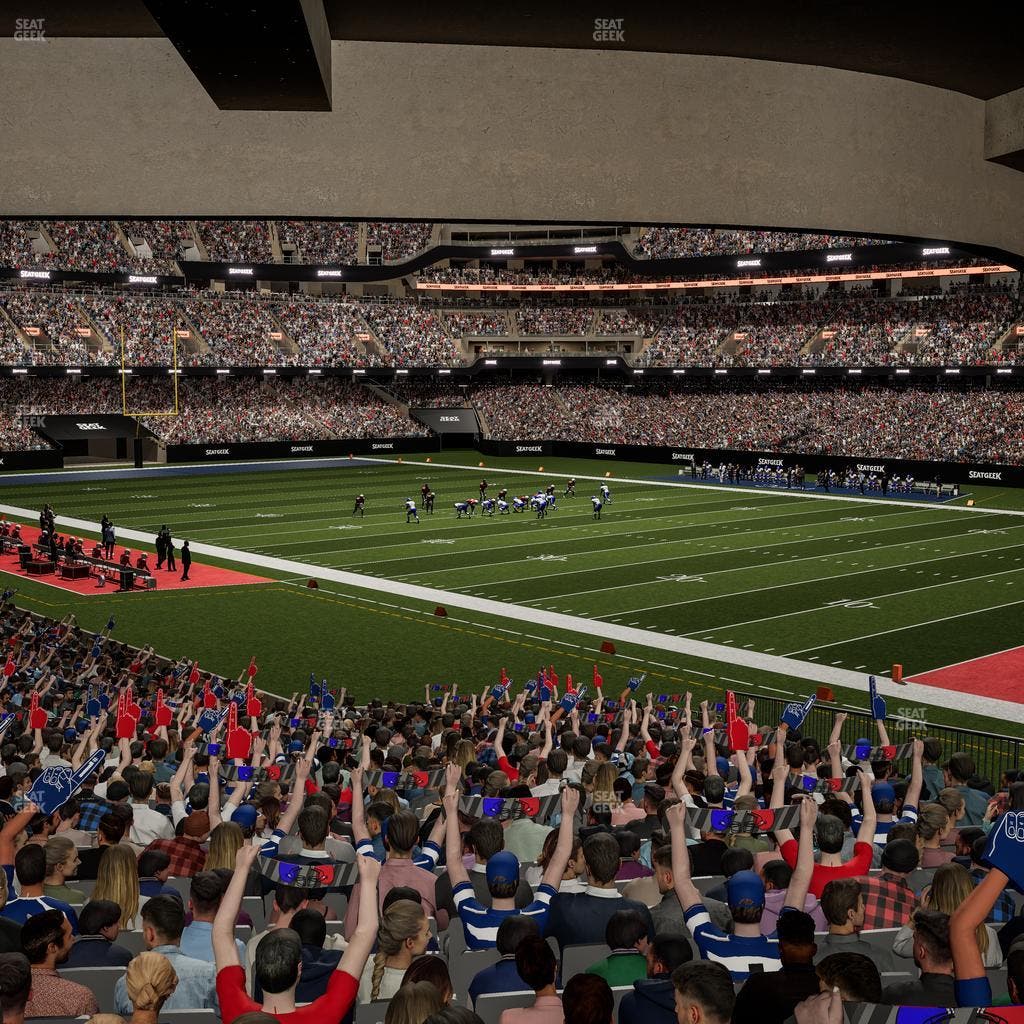 Caesars Superdome - Section 107 Seat View