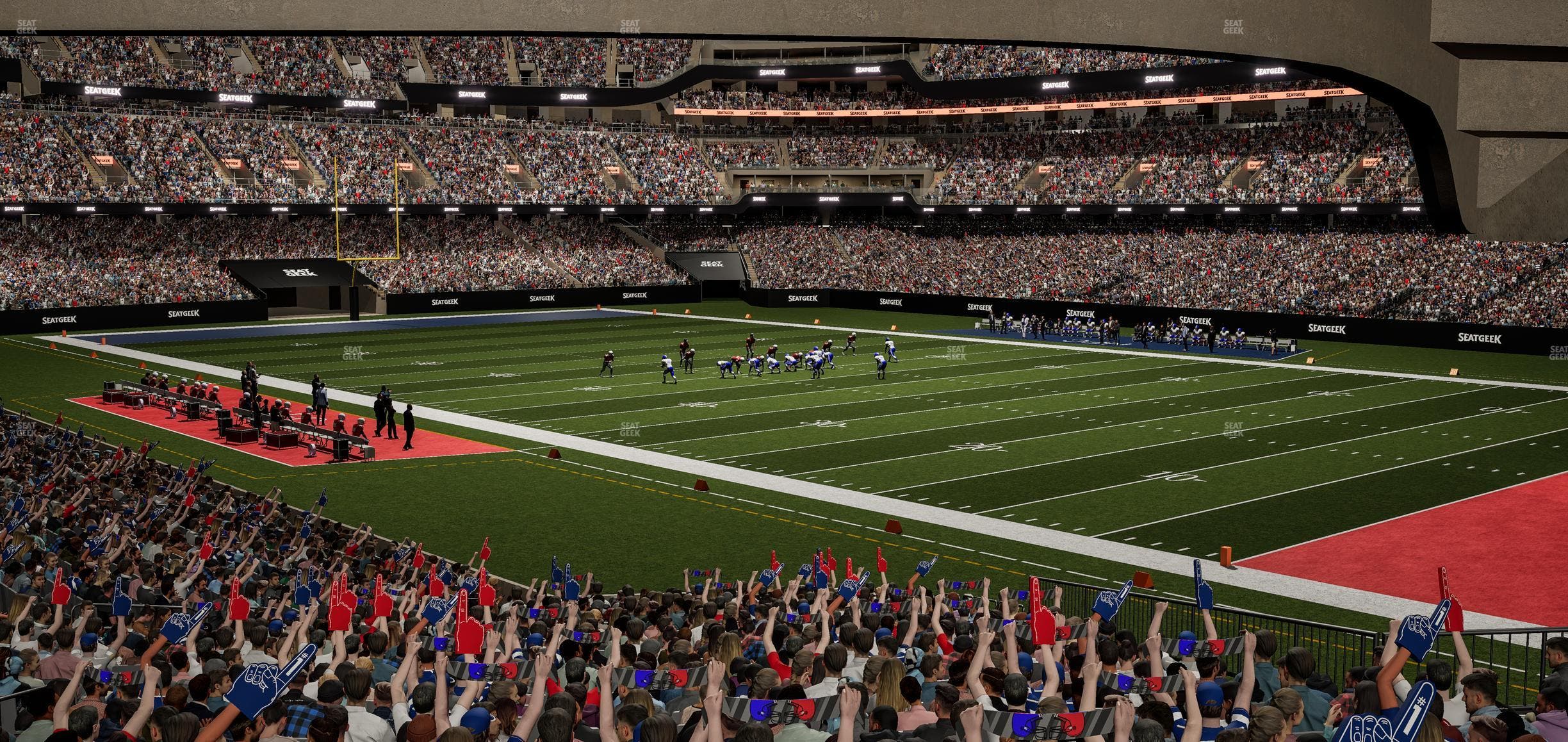 Caesars Superdome - Section 107 Seat View