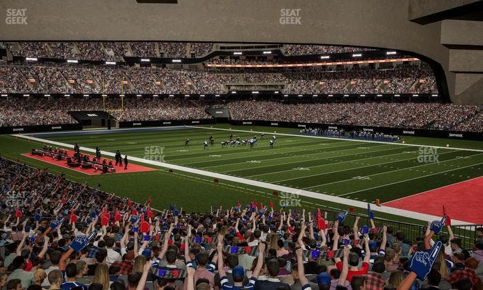 Caesars Superdome - Section 107 Seat View