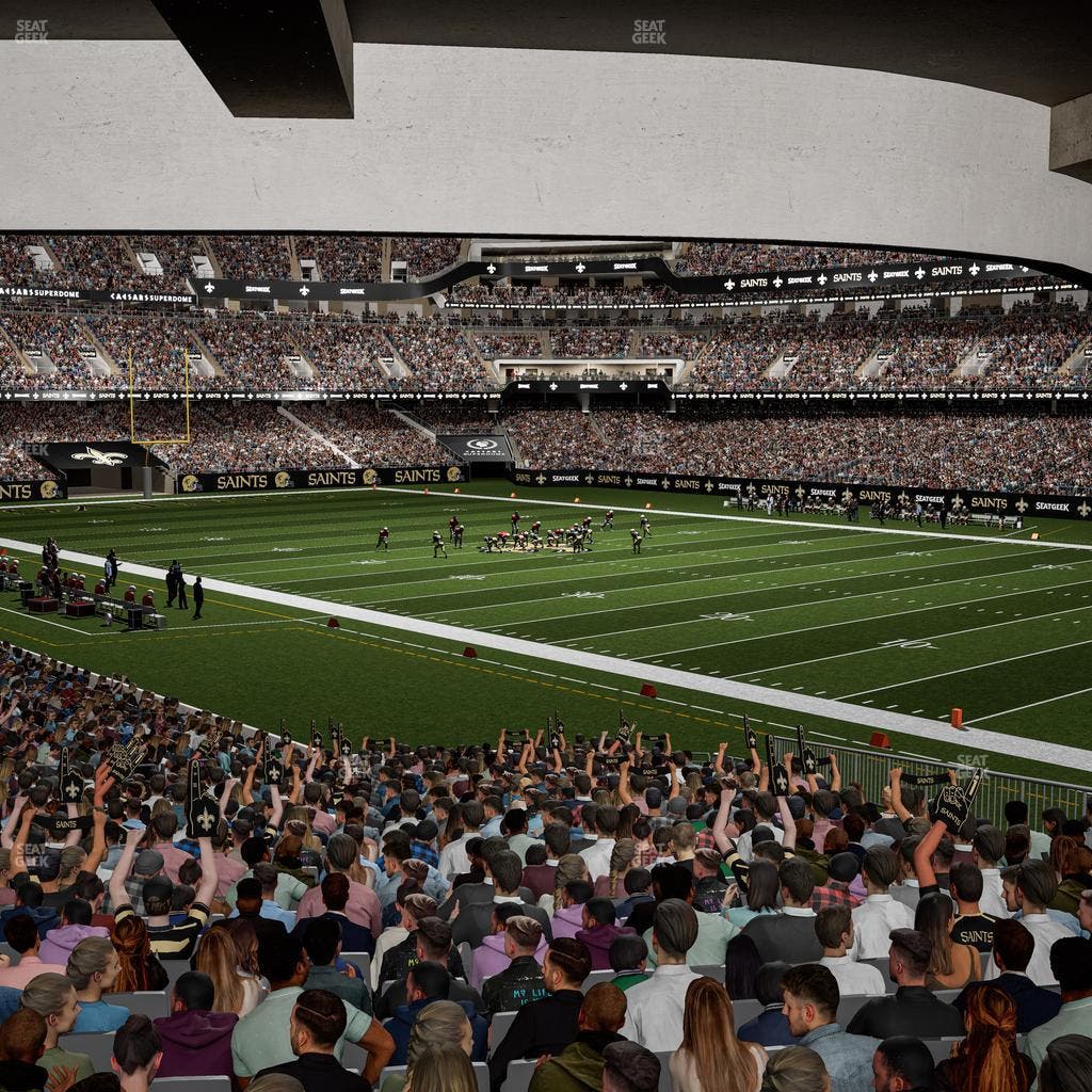 Caesars Superdome - Section 107 Seat View