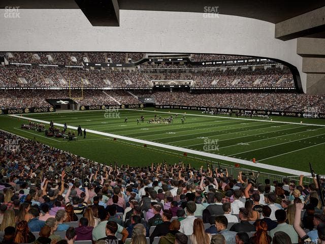 Caesars Superdome - Section 107 Seat View