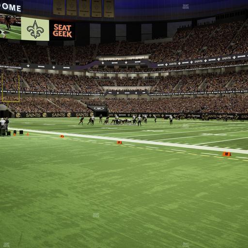Caesars Superdome - Section 107 Seat View