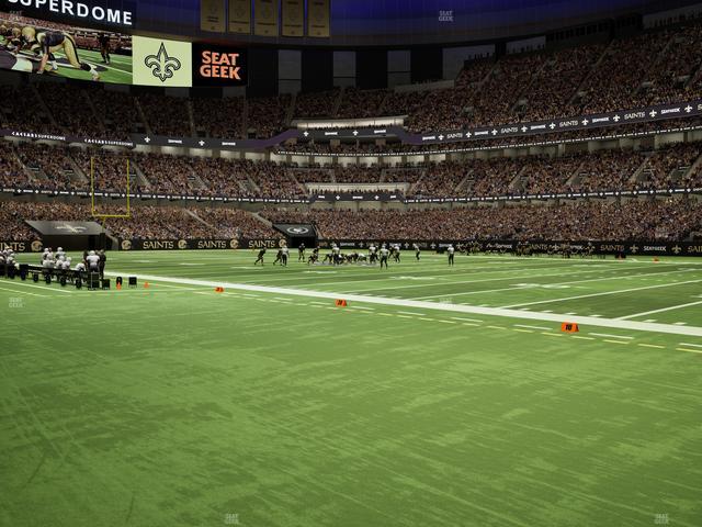 Caesars Superdome - Section 107 Seat View