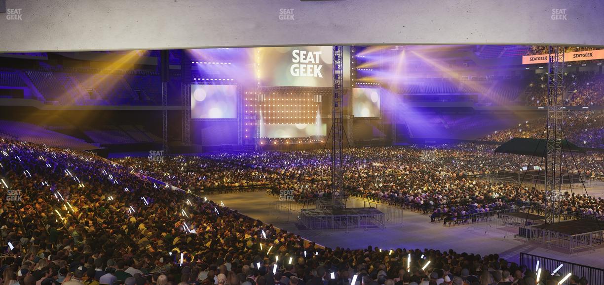 Caesars Superdome - Section 107 Seat View