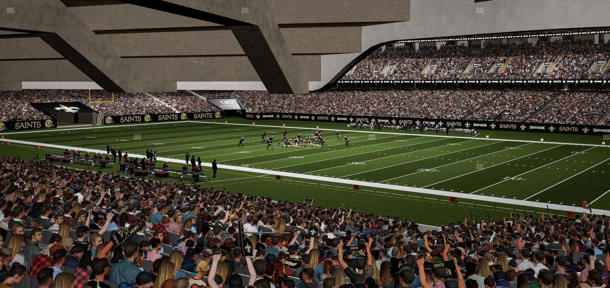 Caesars Superdome - Section 109 Seat View