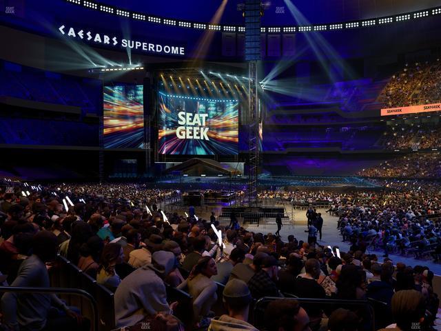 Caesars Superdome - Section 109 Seat View