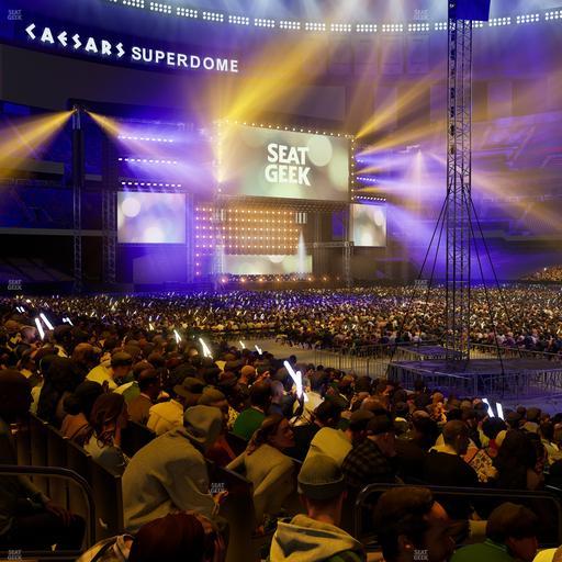 Caesars Superdome - Section 109 Seat View