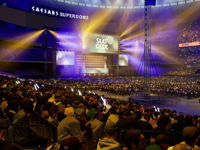 Caesars Superdome - Section 109 Seat View