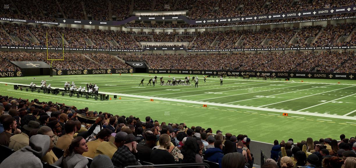 Caesars Superdome - Section 109 Seat View