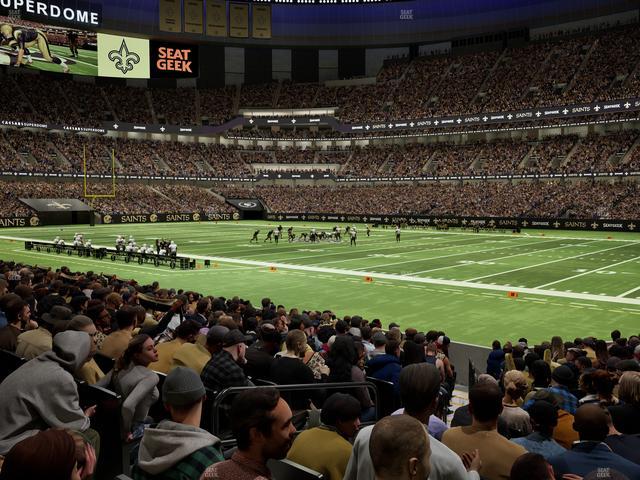 Caesars Superdome - Section 109 Seat View