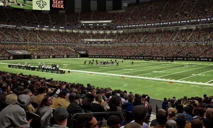 Caesars Superdome - Section 109 Seat View