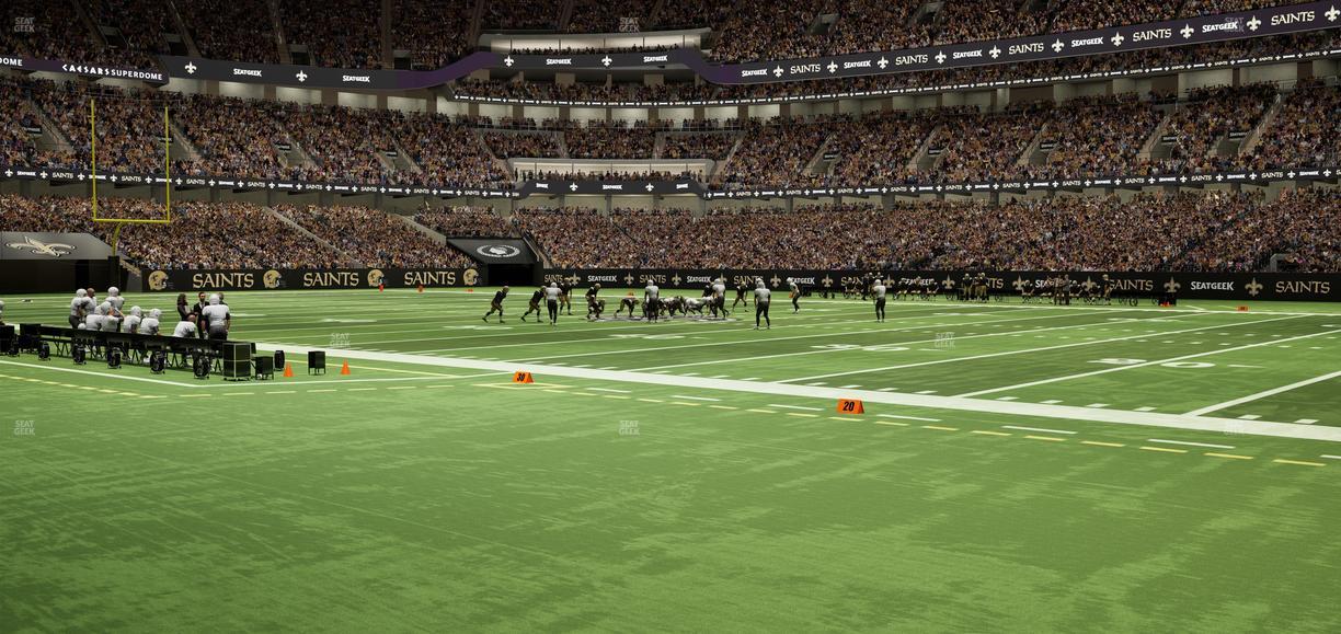 Caesars Superdome - Section 111 Seat View