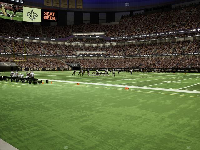 Caesars Superdome - Section 111 Seat View