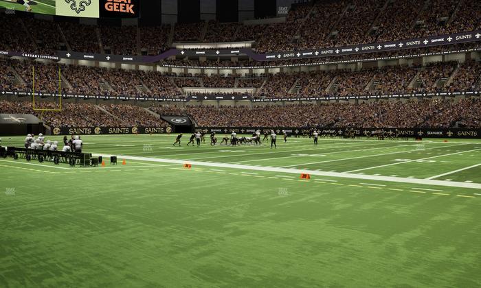 Caesars Superdome - Section 111 Seat View