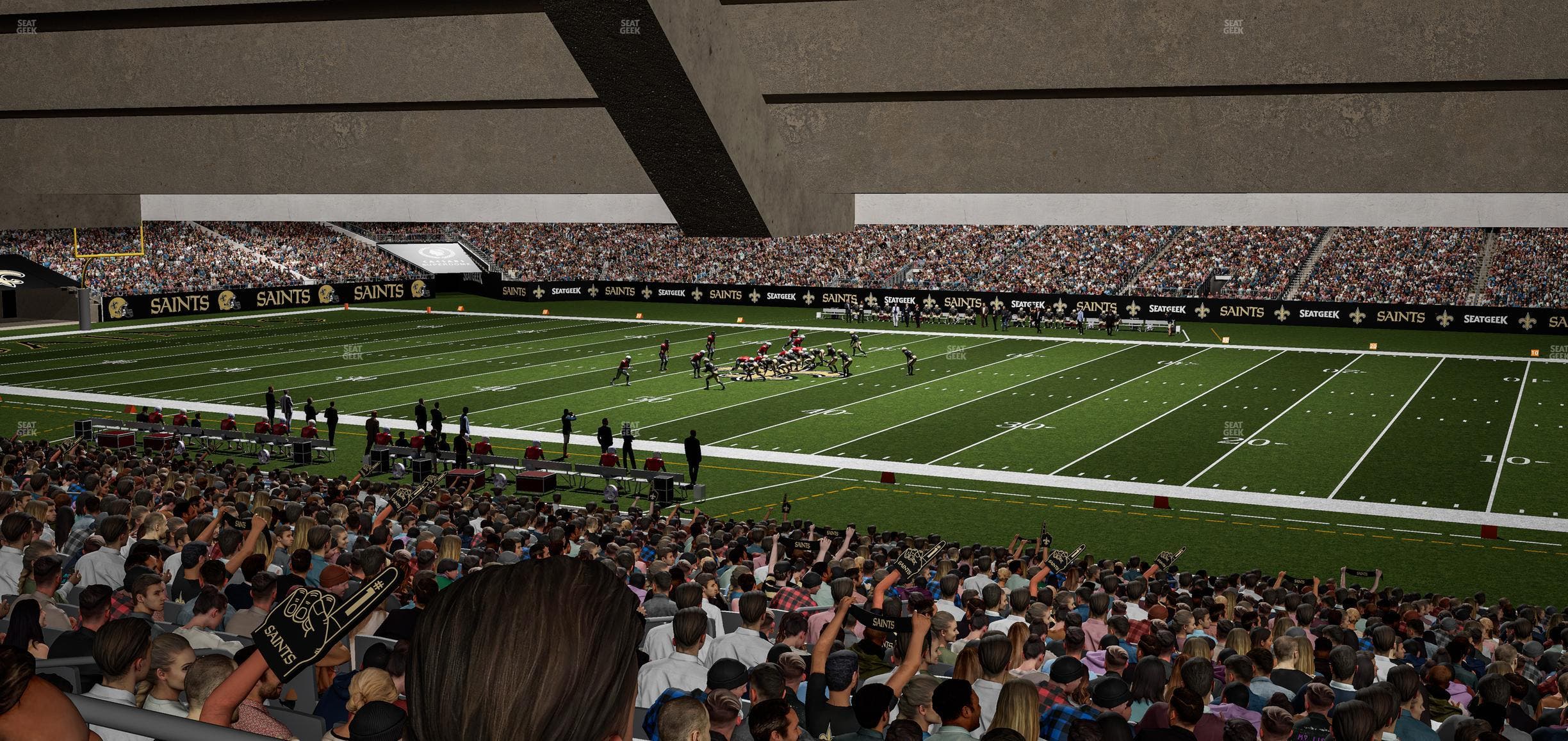 Caesars Superdome - Section 111 Seat View