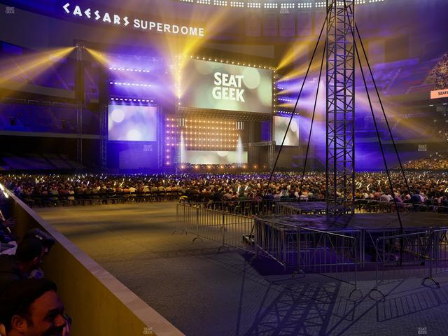 Caesars Superdome - Section 111 Seat View