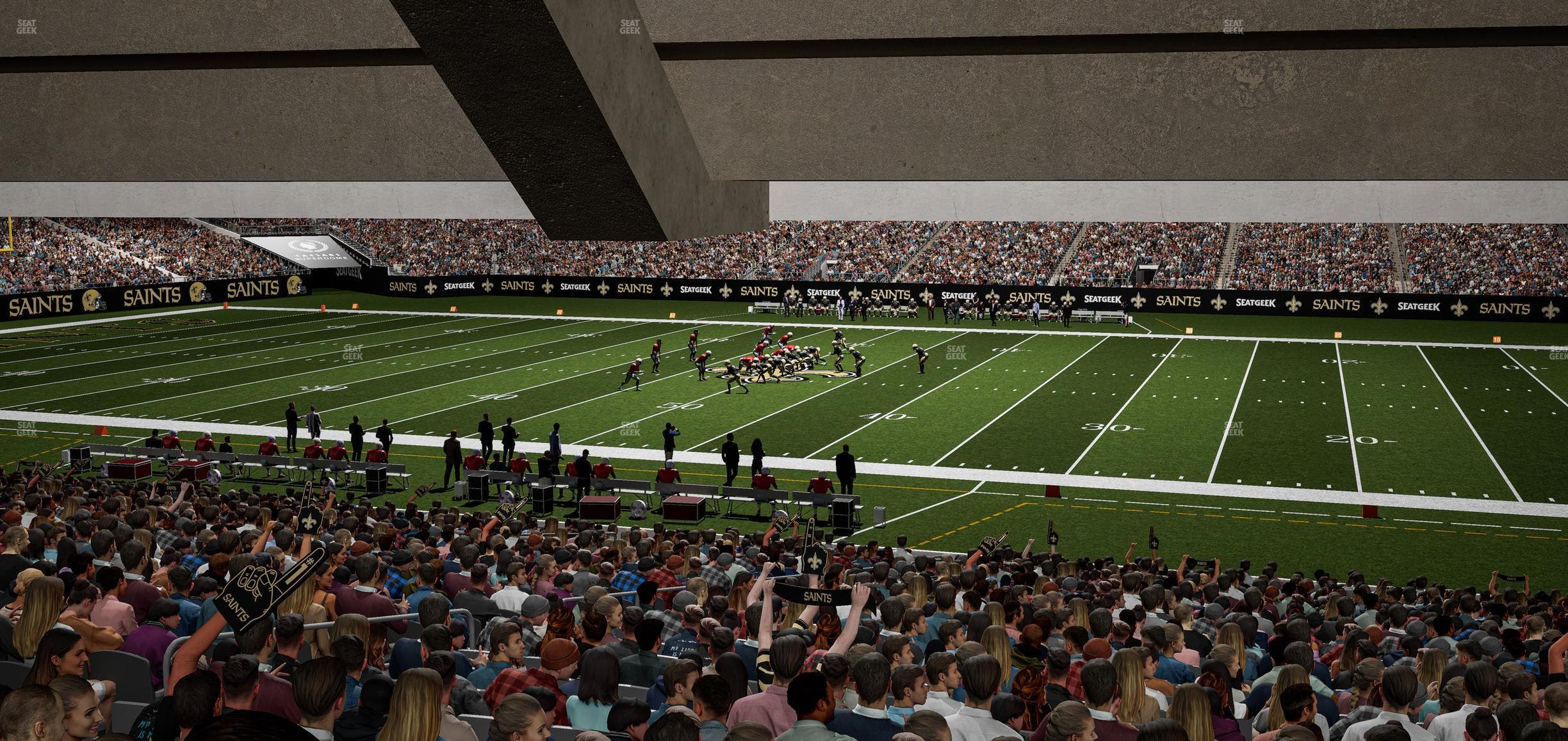 Caesars Superdome - Section 112 Seat View