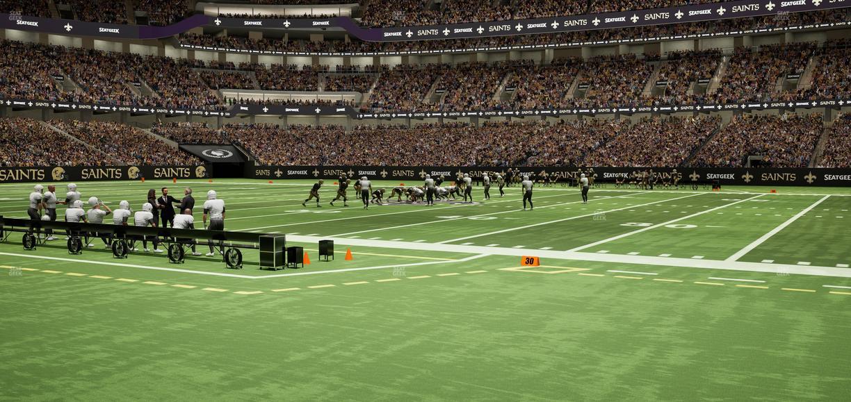 Caesars Superdome - Section 112 Seat View