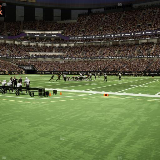 Caesars Superdome - Section 112 Seat View