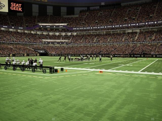 Caesars Superdome - Section 112 Seat View
