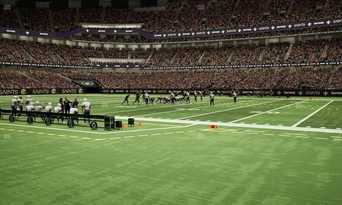 Caesars Superdome - Section 112 Seat View