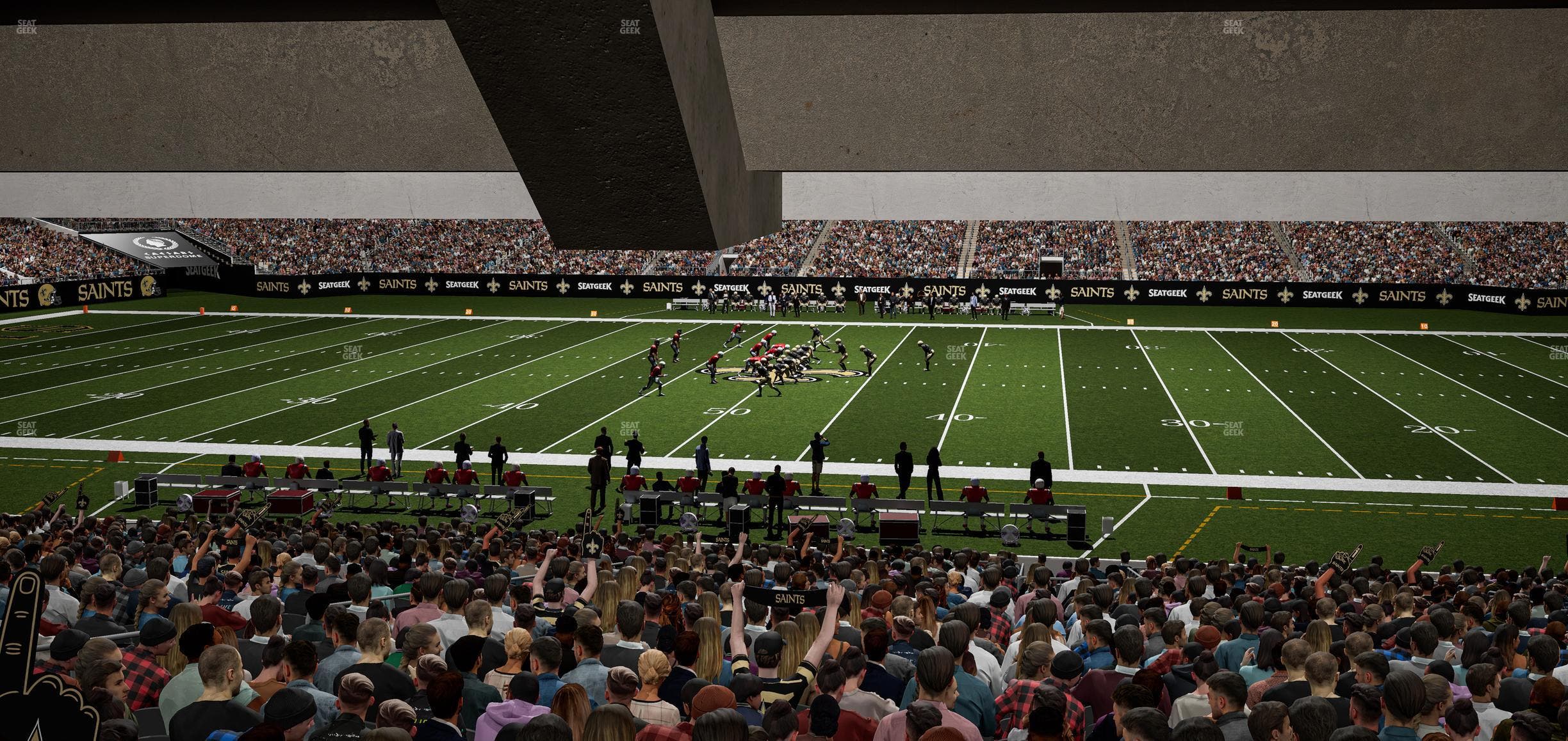 Caesars Superdome - Section 113 Seat View