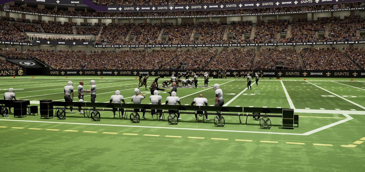 Caesars Superdome - Section 113 Seat View