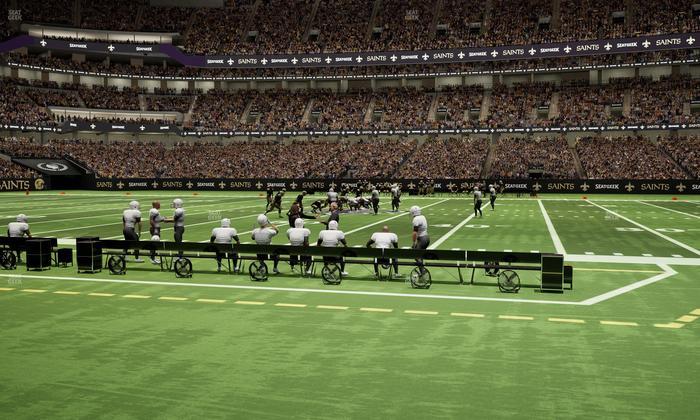 Caesars Superdome - Section 113 Seat View