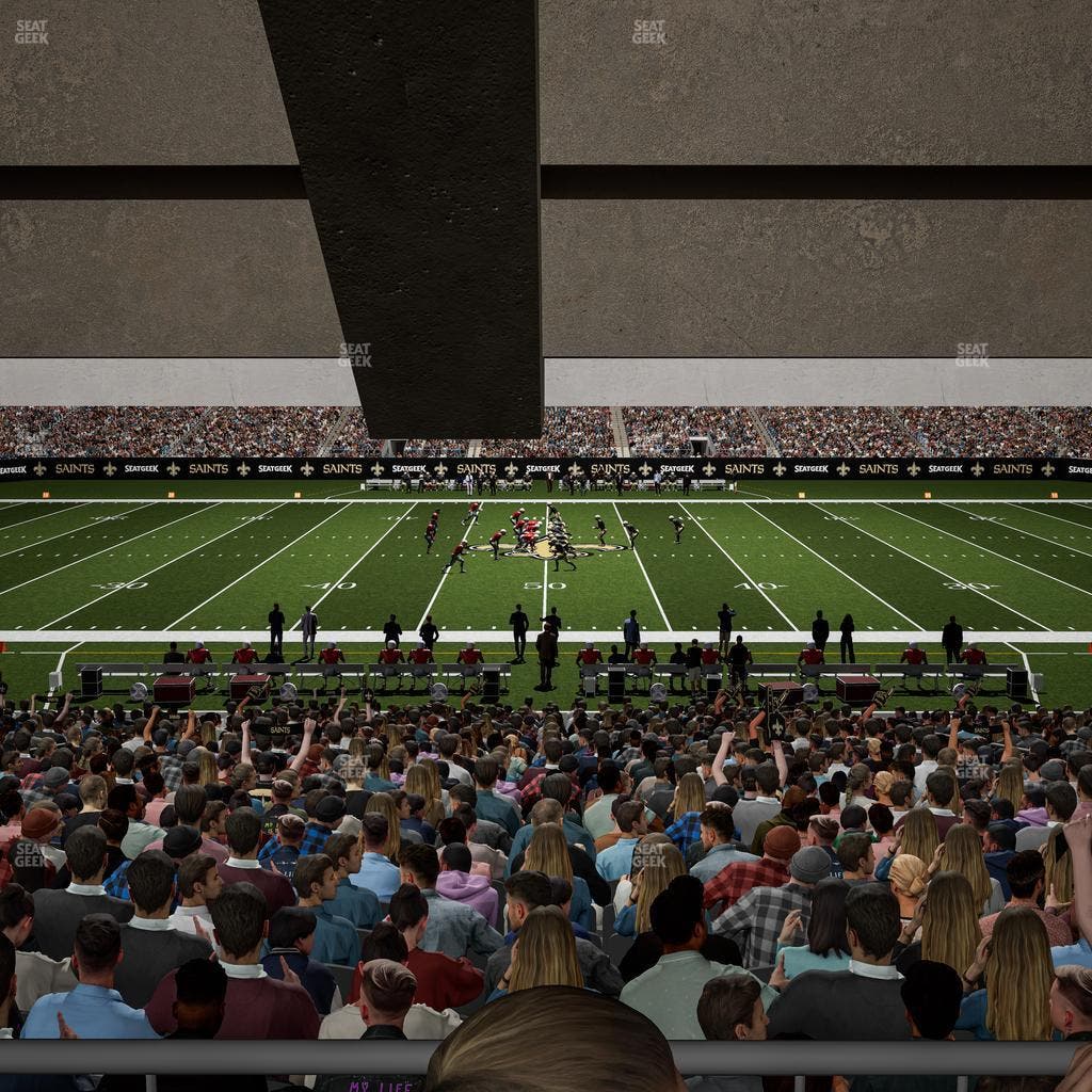 Caesars Superdome - Section 114 Seat View