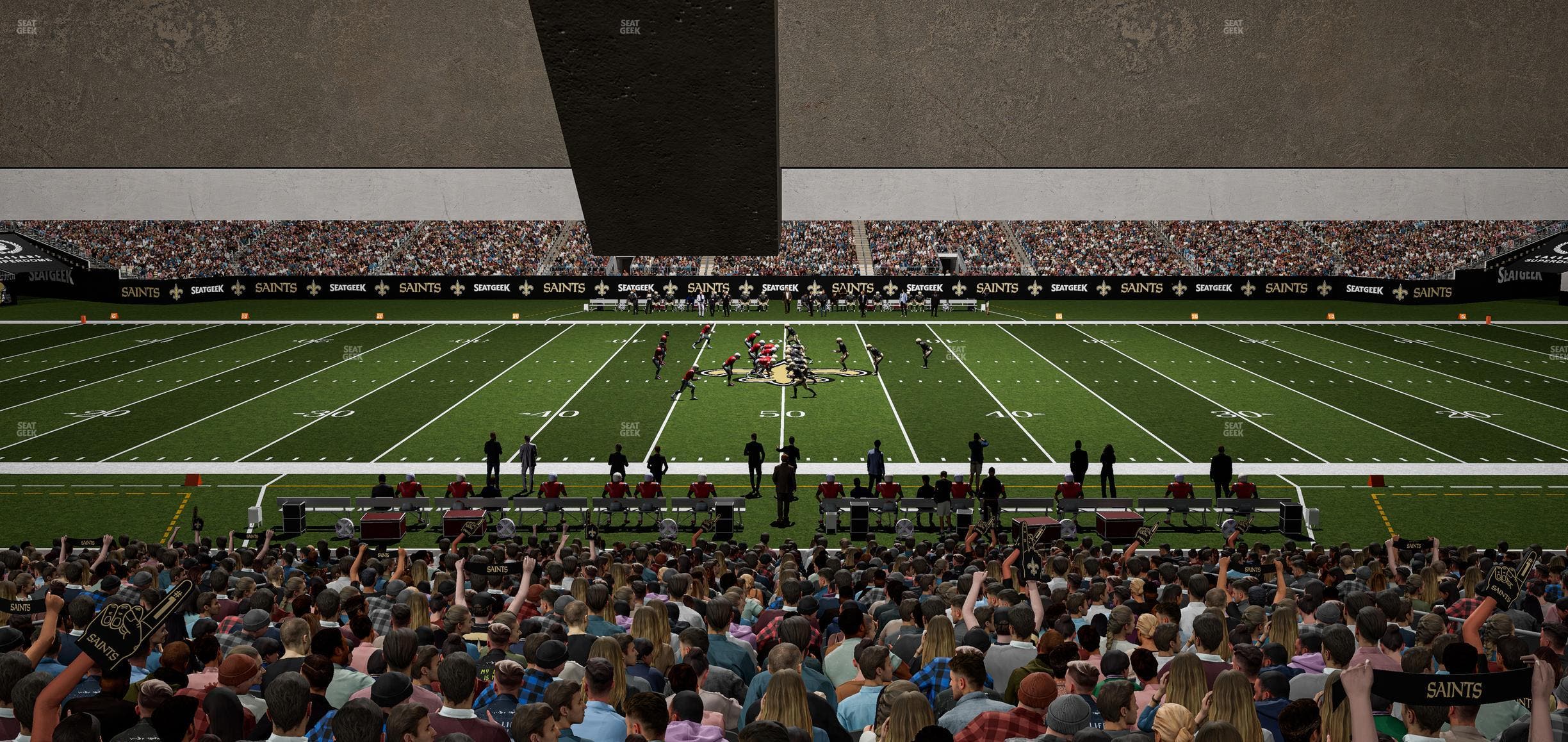 Caesars Superdome - Section 114 Seat View