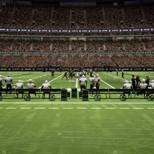 Caesars Superdome - Section 114 Seat View
