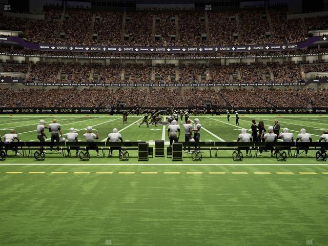 Caesars Superdome - Section 114 Seat View