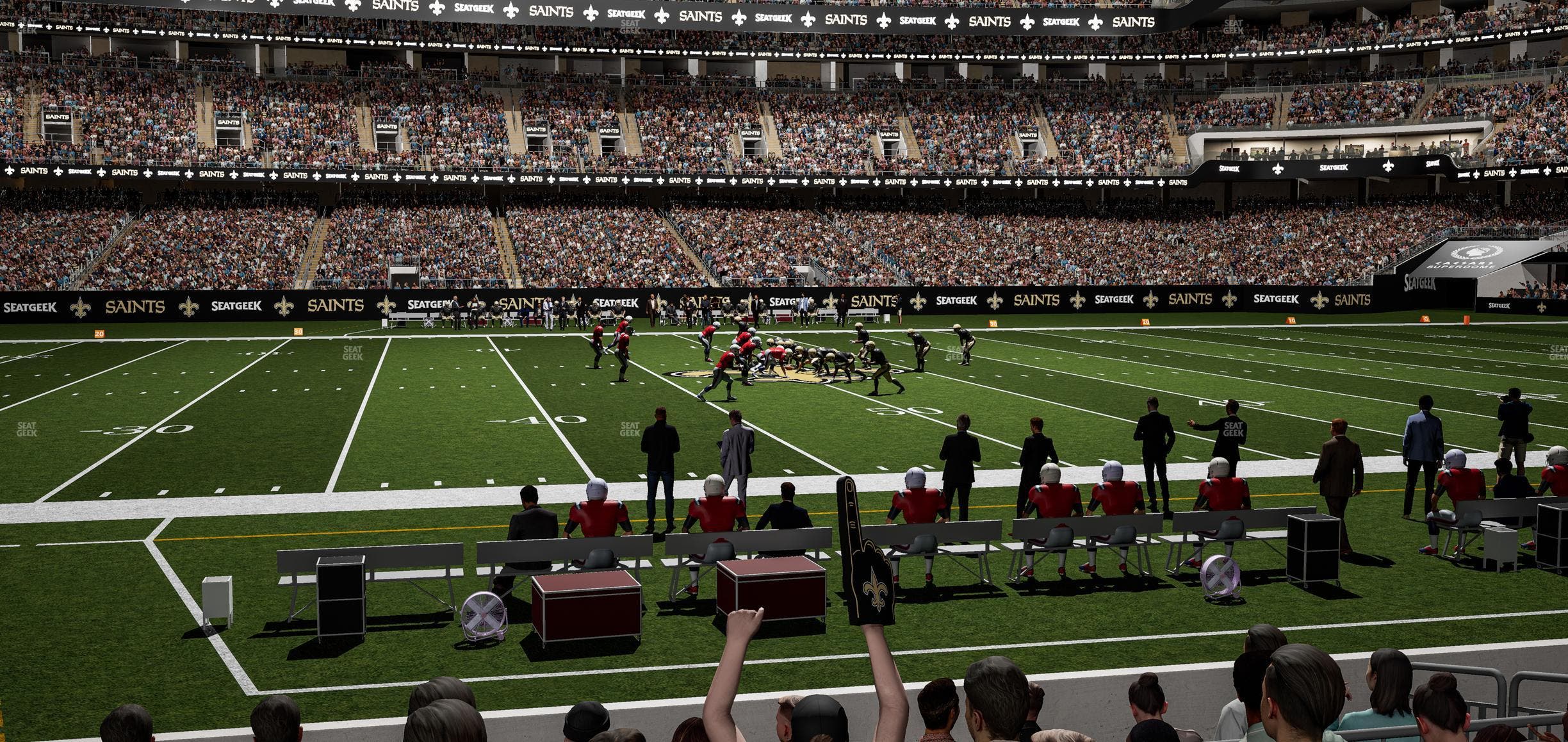 Caesars Superdome - Section 115 Seat View
