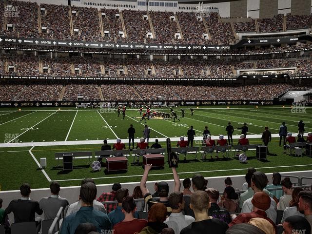 Caesars Superdome - Section 115 Seat View