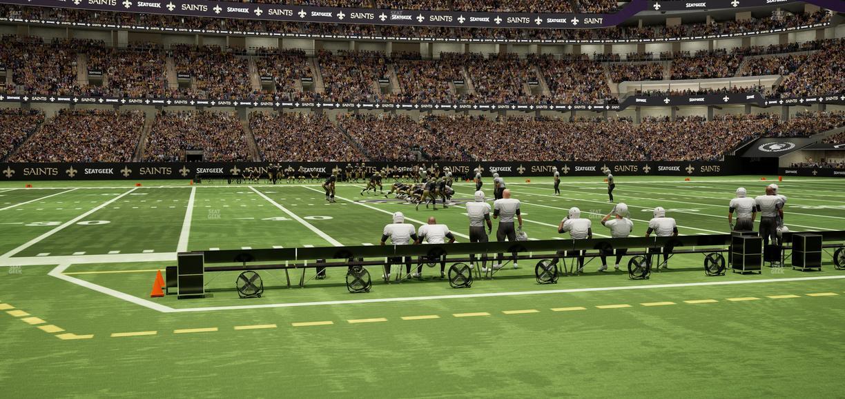 Caesars Superdome - Section 115 Seat View