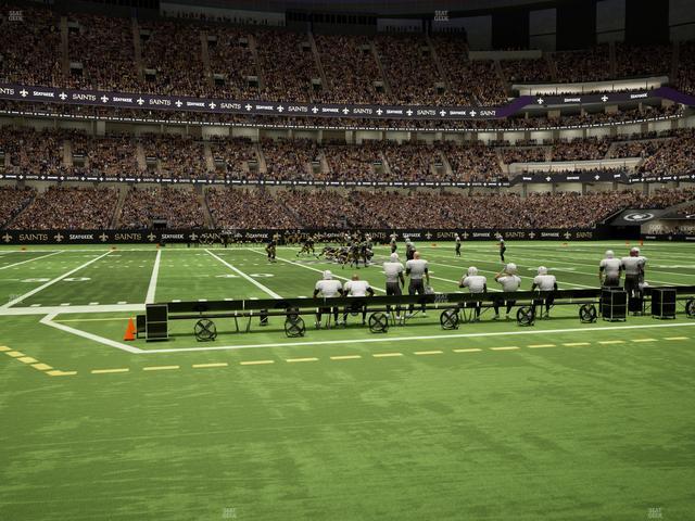 Caesars Superdome - Section 115 Seat View