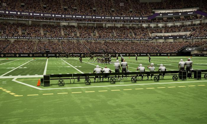 Caesars Superdome - Section 115 Seat View