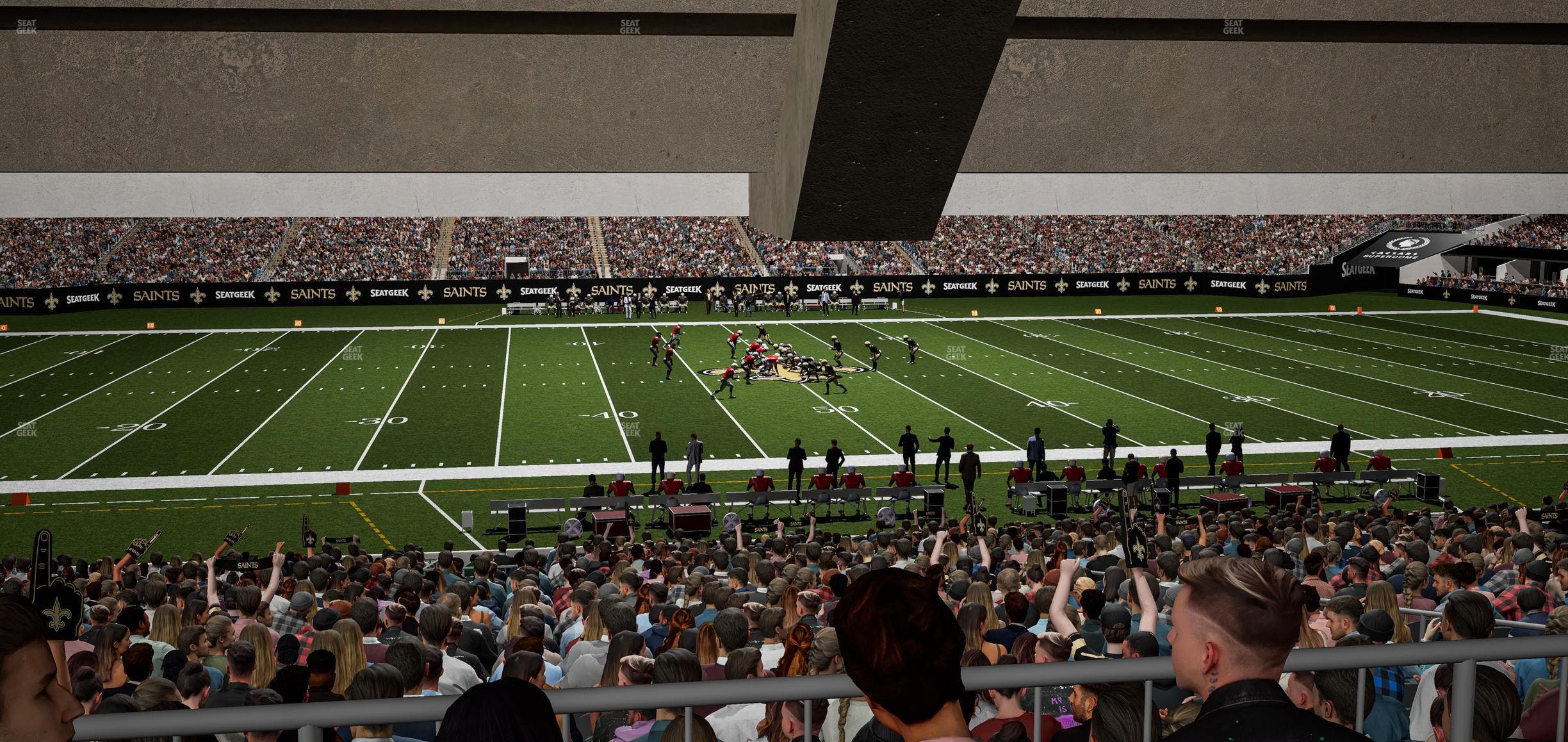 Caesars Superdome - Section 115 Seat View
