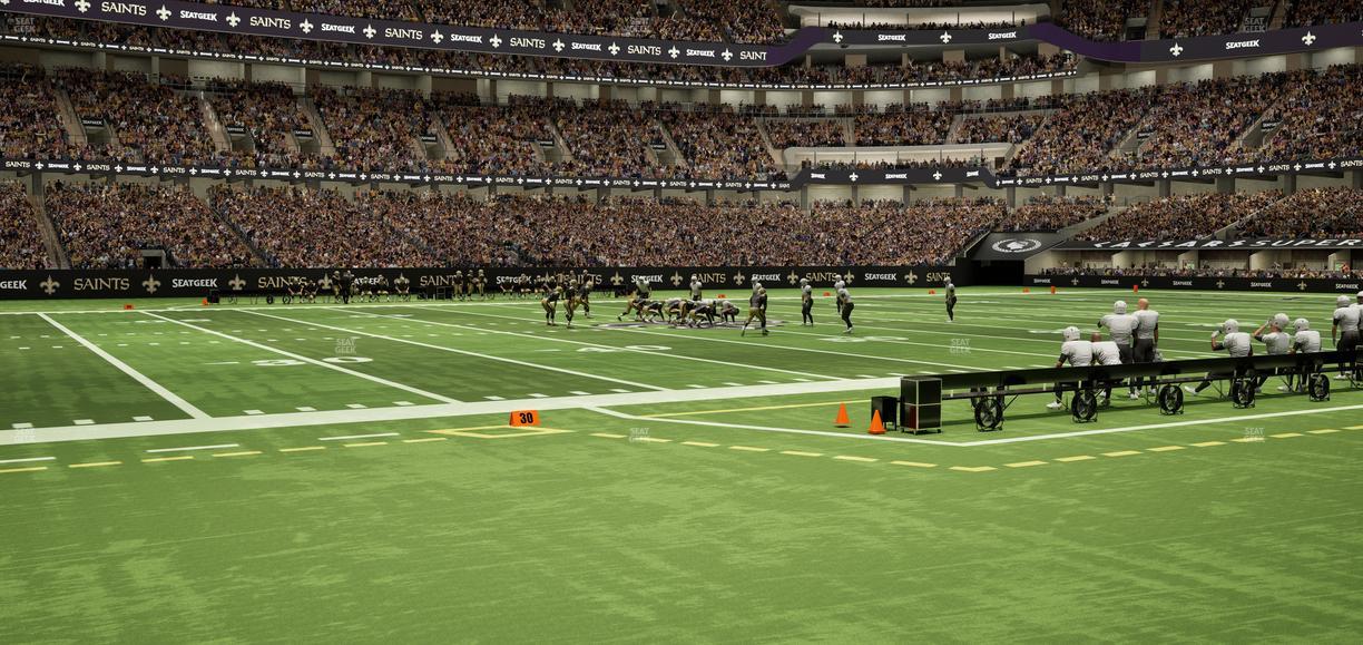 Caesars Superdome - Section 116 Seat View