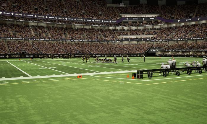 Caesars Superdome - Section 116 Seat View