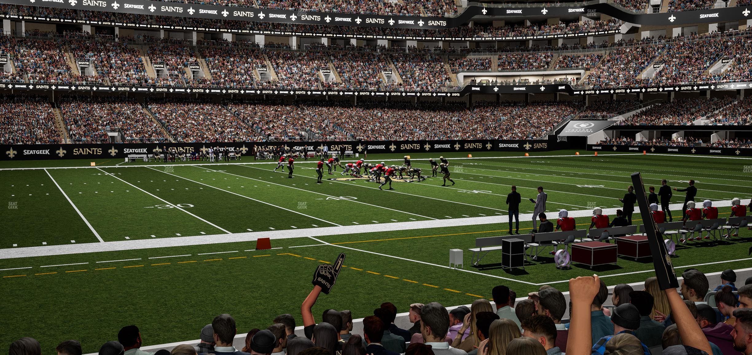 Caesars Superdome - Section 116 Seat View