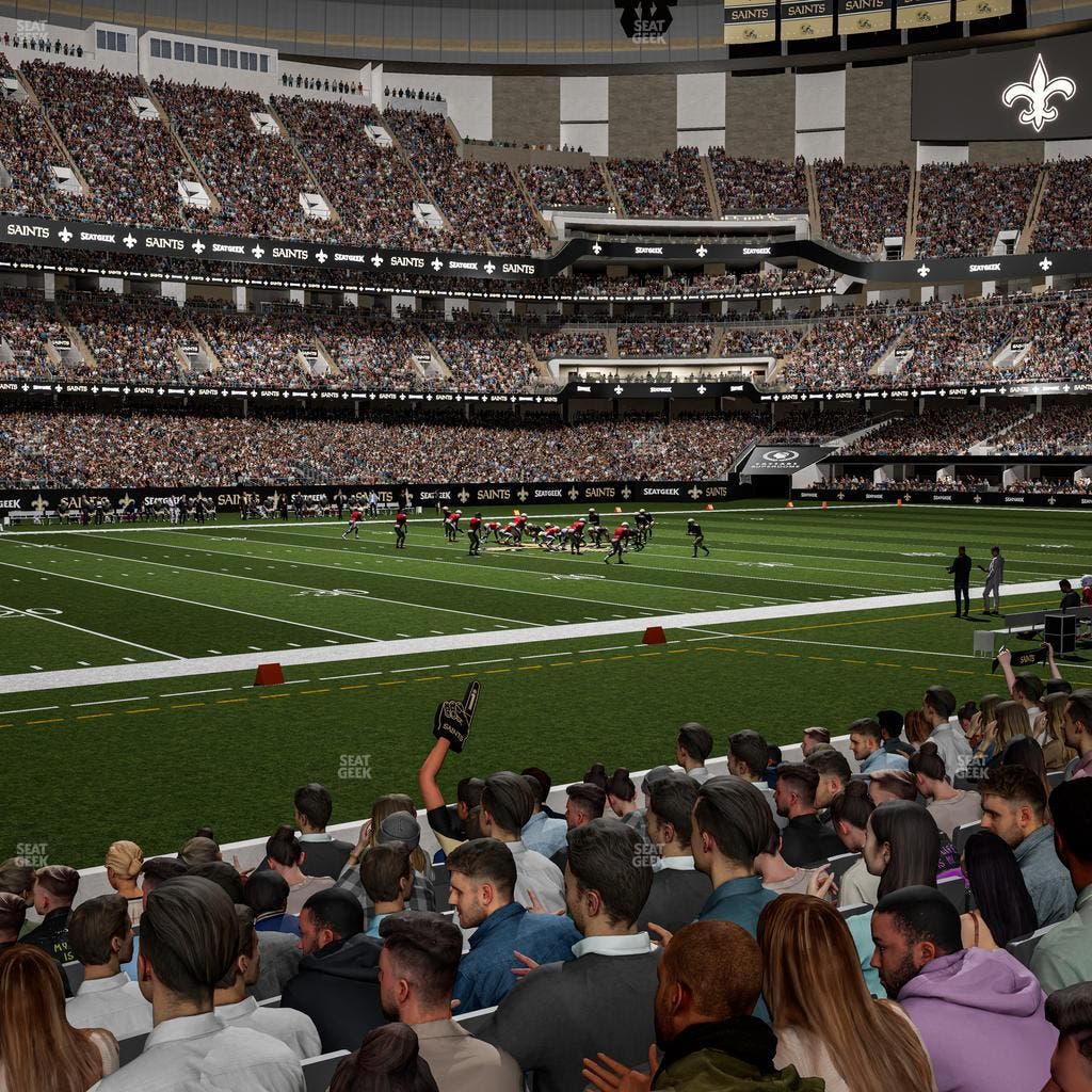 Caesars Superdome - Section 117 Seat View