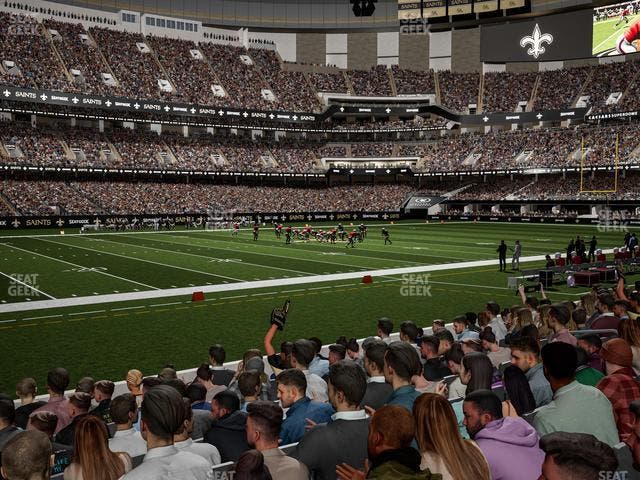 Caesars Superdome - Section 117 Seat View
