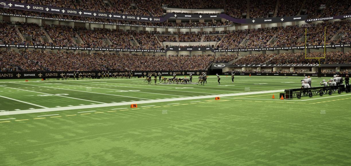Caesars Superdome - Section 117 Seat View