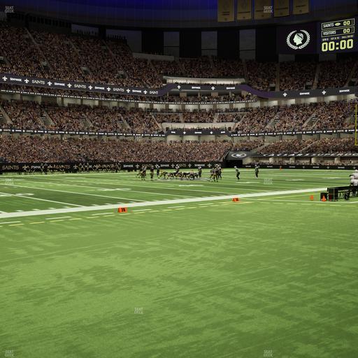 Caesars Superdome - Section 117 Seat View