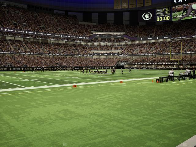 Caesars Superdome - Section 117 Seat View