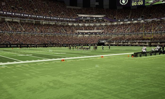 Caesars Superdome - Section 117 Seat View