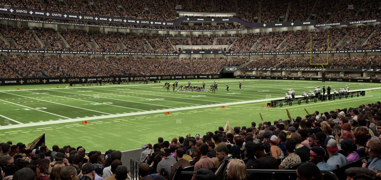 Caesars Superdome - Section 119 Seat View